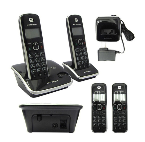 Teléfono Digital Inalámbrico Motorola Auri3520a Altavoz Bk