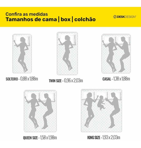 Cabeceira Cama Box King Size Parisis 195cm Sintético Branco