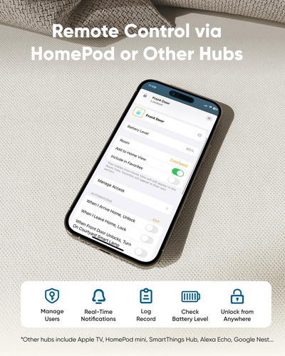 Entrada Sem Chave Smart Lock Eufy Security C34 Com Apple Hom