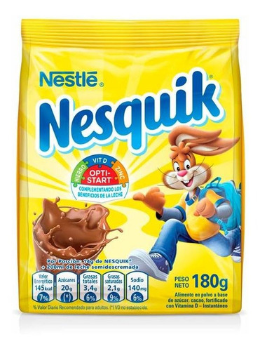 Pack X 12 Unid. Cacao  Optistart 180 Gr Nesquik