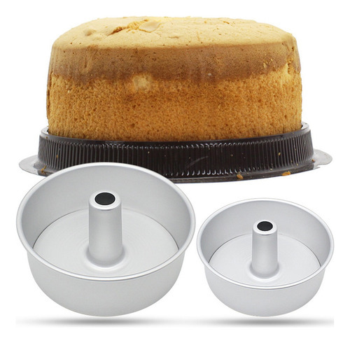 A 1 6 / 8 De Aluminio Chimney Chiffon Cake Molde For Hornear