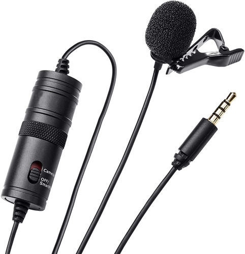 Imagem 2 de 8 de Microfone De Lapela Omnidirecional Para Câmera E Celular
