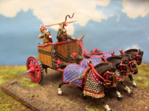 Maqueta Caballería Persa Con Carro De Combate, 1/72. Jp