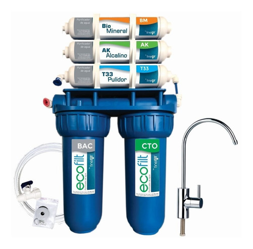 Filtro Agua Purificador Agua Ecofilt Alcalino Mineralizador