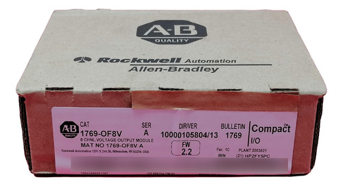 1769-of8v Allen-bradley Compactlogix Analog Output Module 8