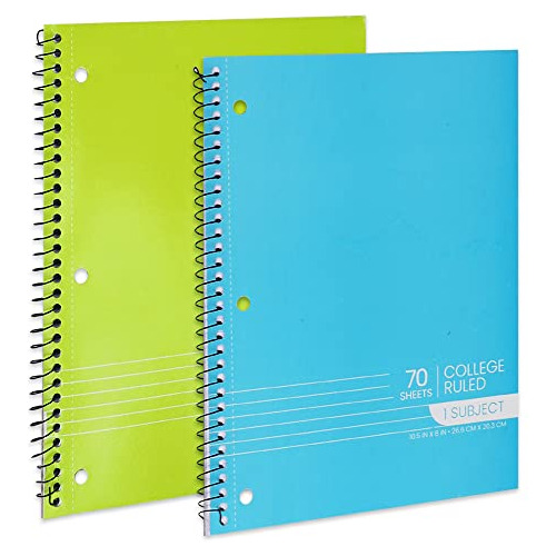 Libros De Notas Espiral, 1-asunto De Notas, Cuadernos H4l9t