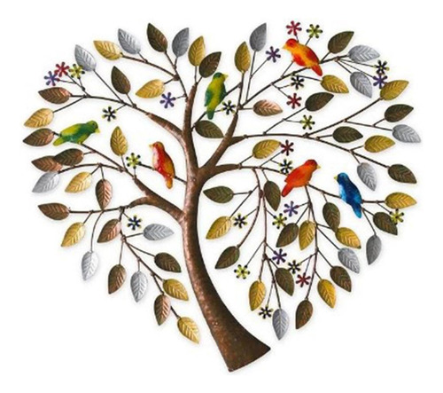 Metal Tree Of Life Wall Decor Family Tree With Birds Wall