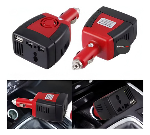 Inverson De Corriente Para Auto De 12v/220 150w