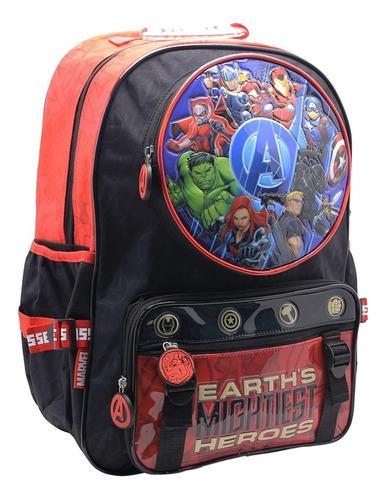 Mochila Avengers Marvel Escolar Espalda 18´´ Super Heroes