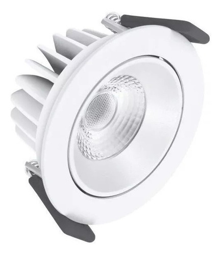 Punto LED redondo empotrado, 10 W, Biv, 3000 K, Osram 7012908, color blanco, 110 V/220 V