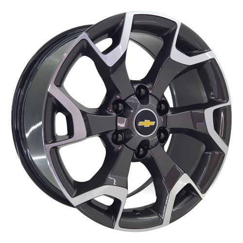 Jogo Roda Aro 18 Gm S10 2025 Ltz 6x139 Grafite Diam Brilhant