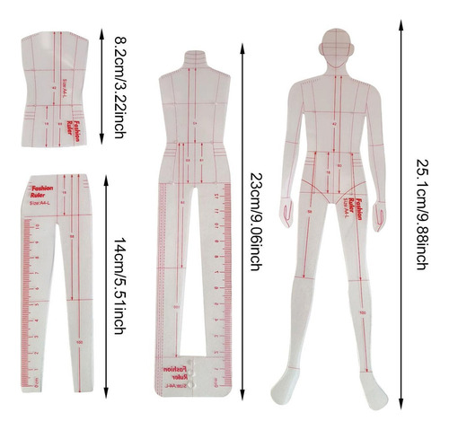T Modelo De Desenho De Moda, Modelos De Régua, Réguas