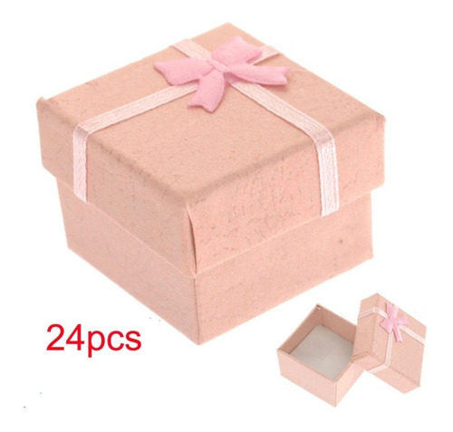 Paquete Caja De 24pcs Anillo Pendiente Joyas Pantalla Presen