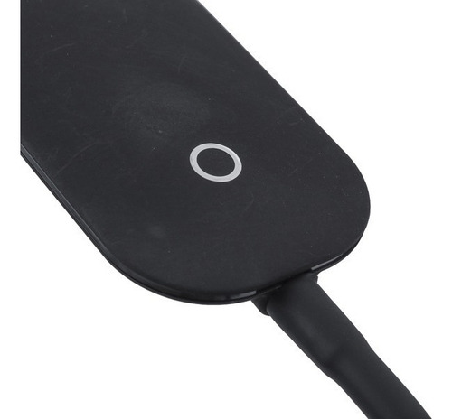 Luminária De Mesa Led Mei Soft Touch Preta Inspire Cor da estrutura Preto
