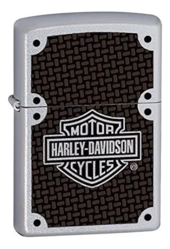 Encendedor Zippo 24025 Harley Davidson de fibra de carbono con líquido