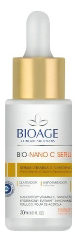 Sérum Facial Bio-nano C Com Vitamina C 30% Bioage - 30ml