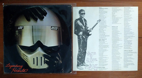 Lou Reed Legendary Hearts 1983 Disco Lp Vinilo Brasil