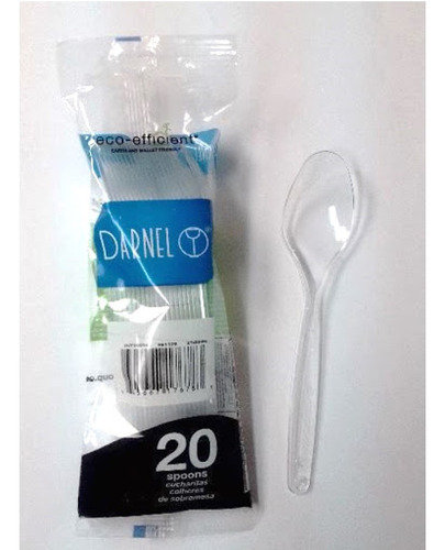 Cucharas Plasticas Grandes Para Sopa Transparentes Darnel