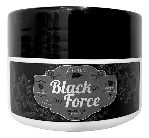 Máscara Matizadora Color Mask Black Force Livity 250 G