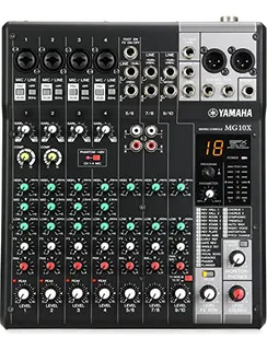 Mezclador Yamaha Sin Alimentación, Multicolor, 10 Entradas (