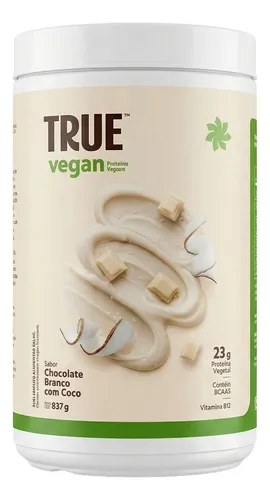 Suplemento em pó True Whey Vegan 837g Proteína Isolada Vegetal Ve...