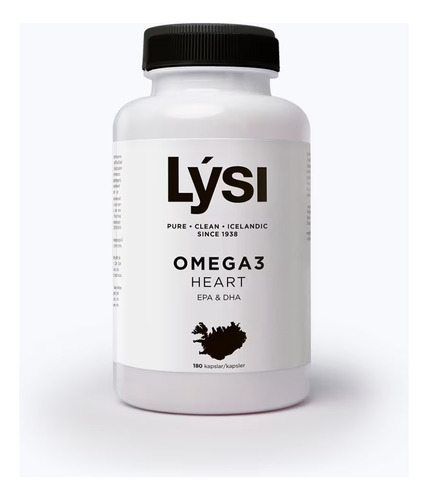 Lysi Heart Omega-3 Epa Y Dha 180 Capsulas Sabor Sin Sabor