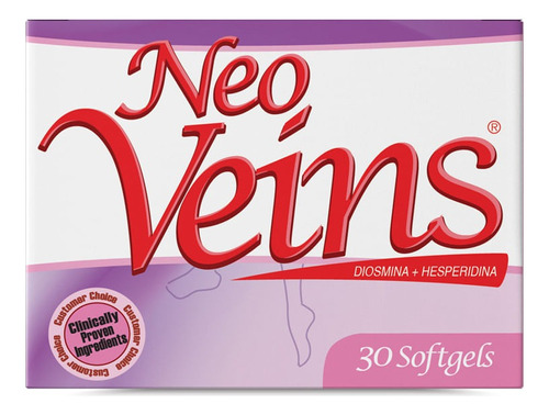 Neoveins 500 Mg Diosmin + Hesperidin 30 Softgels Healthy