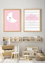 Comprar Cuadros Infantiles Nordicos Set (2) Nena 30x40 