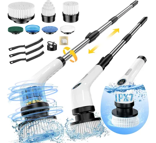 Cepillo Eléctrico Giratorio Yesayce A12 7 Cabezas Ipx7