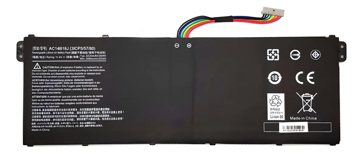 Bateria Acer Ac14b18j Batería Negro