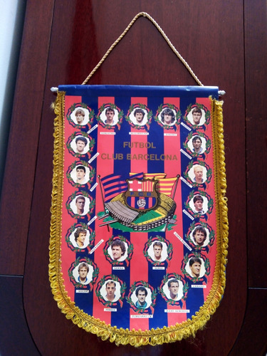 Banderin Vintage Del Barcelona Fc