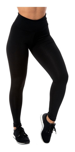 Imagem 1 de 10 de Kit 3 Legging Fitness Lisas Não Fica Transparente Academia