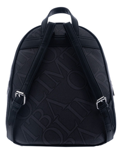 Mochila Olimba Con Logo Para Mujer 9378 Negro Liso