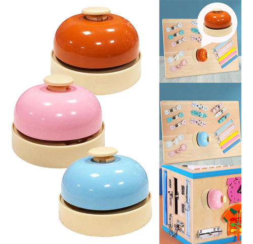 P 3x Montessori Toy Sensory Busy Boards Accesorios Campana
