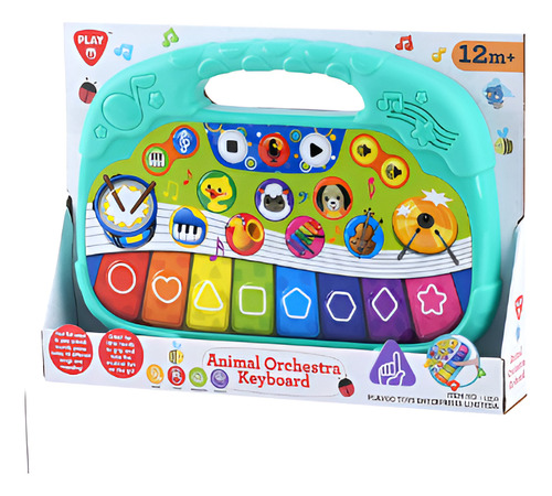 Juguete Piano Teclado De Orquesta De Animales PlayGo 1350 multicolor