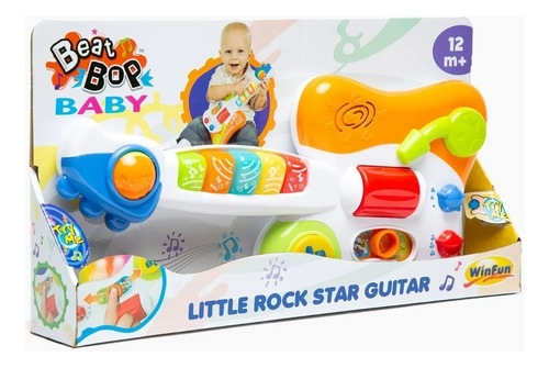 Winfun Guitarra Mini Rock Star Con Luz Y Sonidos Int 2000-nl