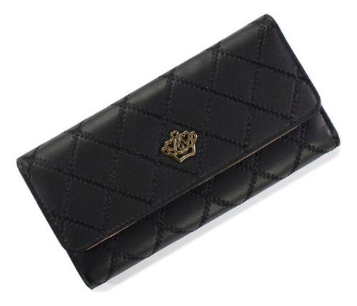 Cartera Bordada Con Forma De Corona, Tarjetero Y Monedero Pa