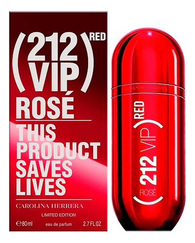 212 Vip Rose Red Edp 80 Ml Carolina Herrera