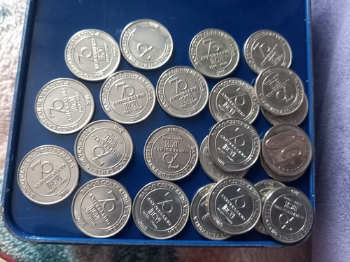Monedas De 50 Céntimos, 70 Años Bcv .2010