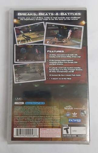 Jogo Psp, B-boy, Mídia Física;