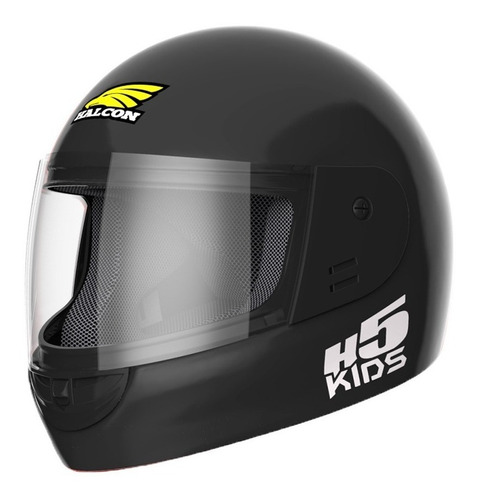 Casco para moto integral Halcon H5 Kids  negro talle XS 