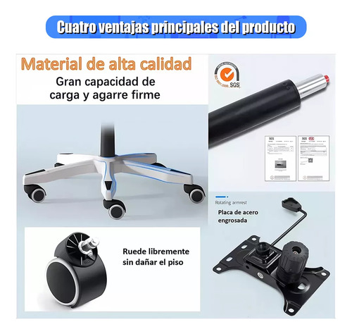 Mesa Y Silla Ergonómicas Ajustables De Malla Transpirable