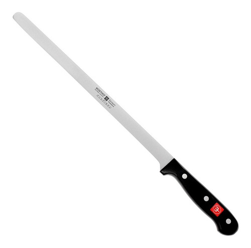 Cuchillo Para Salmón Gourmet 29 Cm Wusthof Color Negro