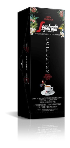 10 Capsulas Nespresso® Segafredo Selection Brasil Gourmet