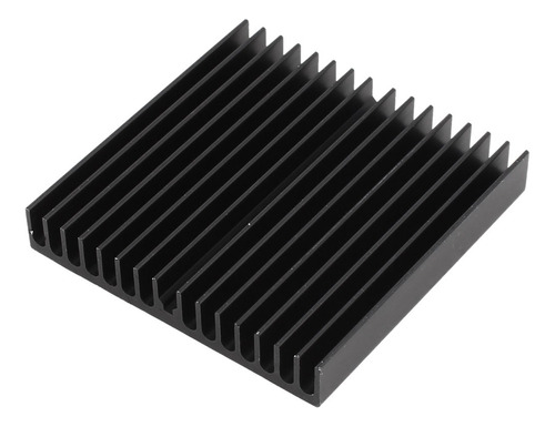 Negro Aluminio Radiador Disipador Calor 60 Mm X 10