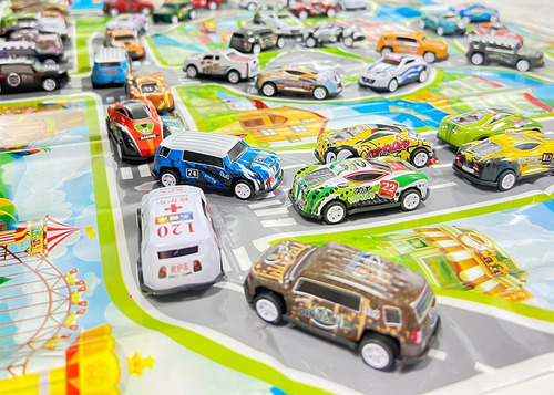 Kit De Carrinhos De Metal, Coleção De Miniaturas De Brinqued