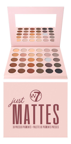 W7 Just Mattes - Paleta De Pigmentos Prensados - 30 Colores