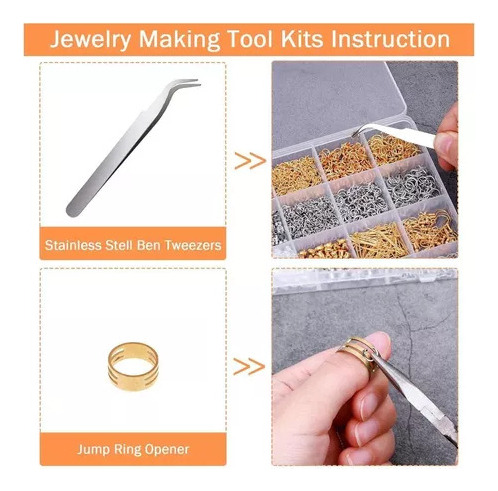 Accesorios De Llavero For Reparación De Cuentas De Oro Y
