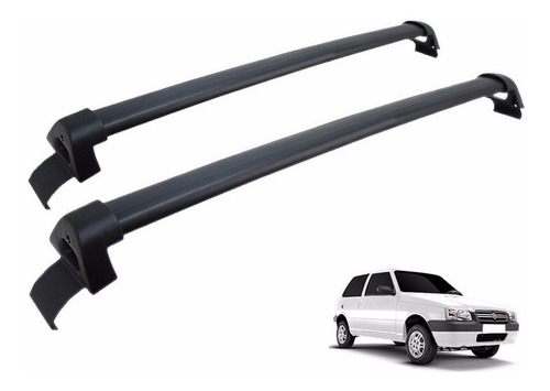 Rack De Teto  Fiat Uno 2 Portas 2001 Cor Preta