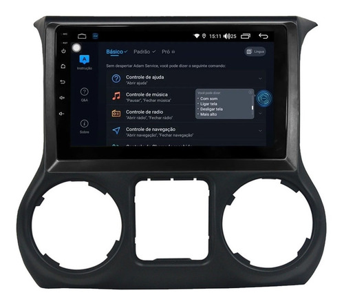 Multimídia Aikon Próton 4+64gb Wrangler Rubicon 12 13 14 15